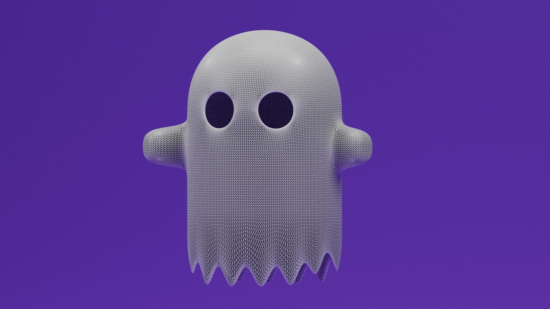 Cartoon Ghost 3D model_8