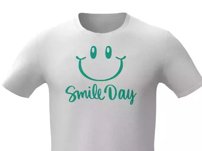 funny tshirt smile day