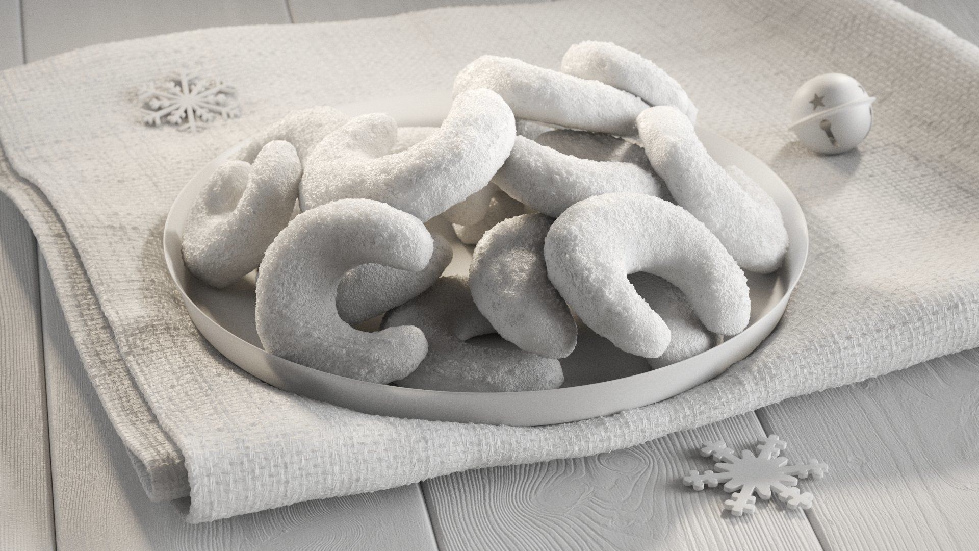 Cookies Vanillekipferl 3D model_1