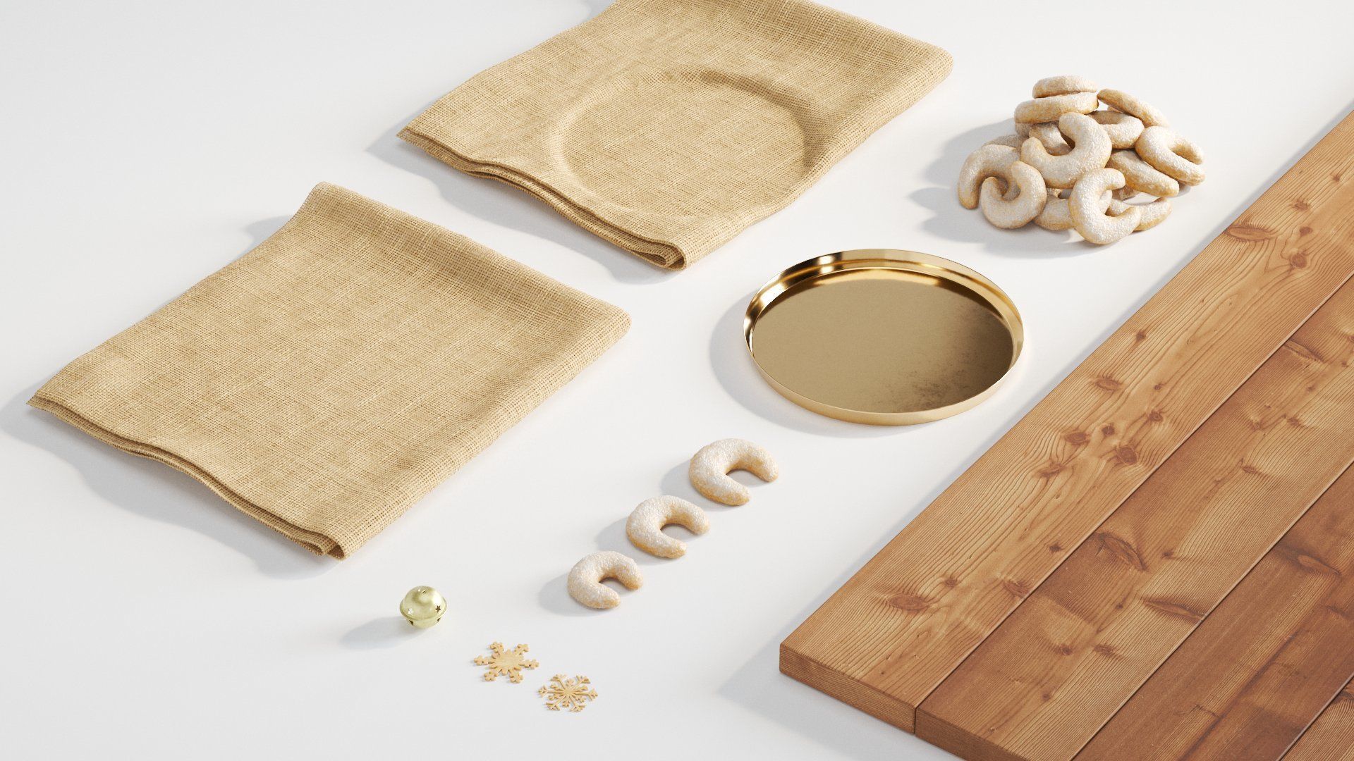 Cookies Vanillekipferl 3D model_4