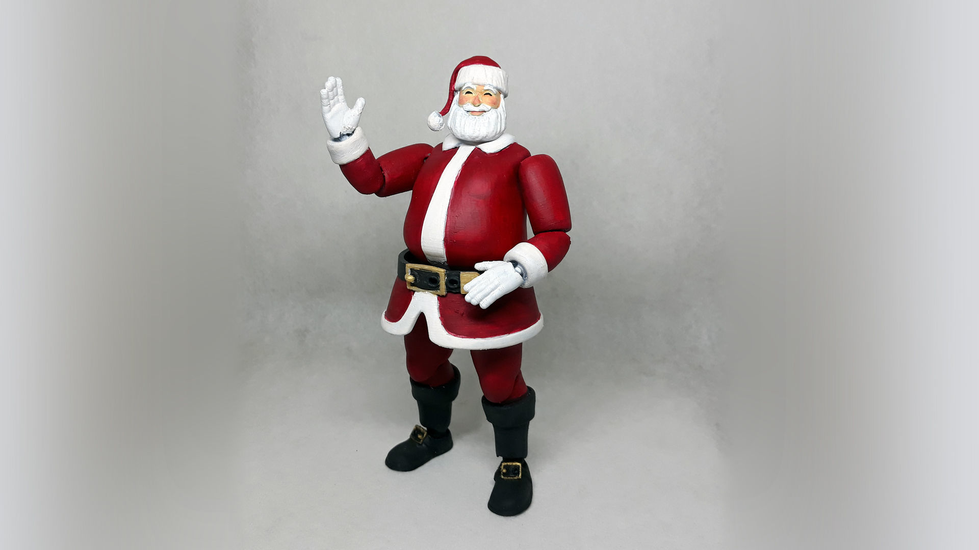 santa claus articulated action figure 3D print model_8