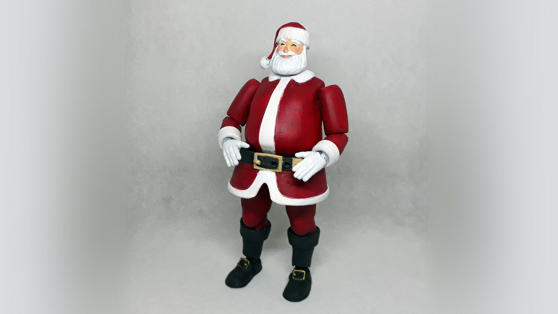 santa claus articulated action figure 3D print model_9