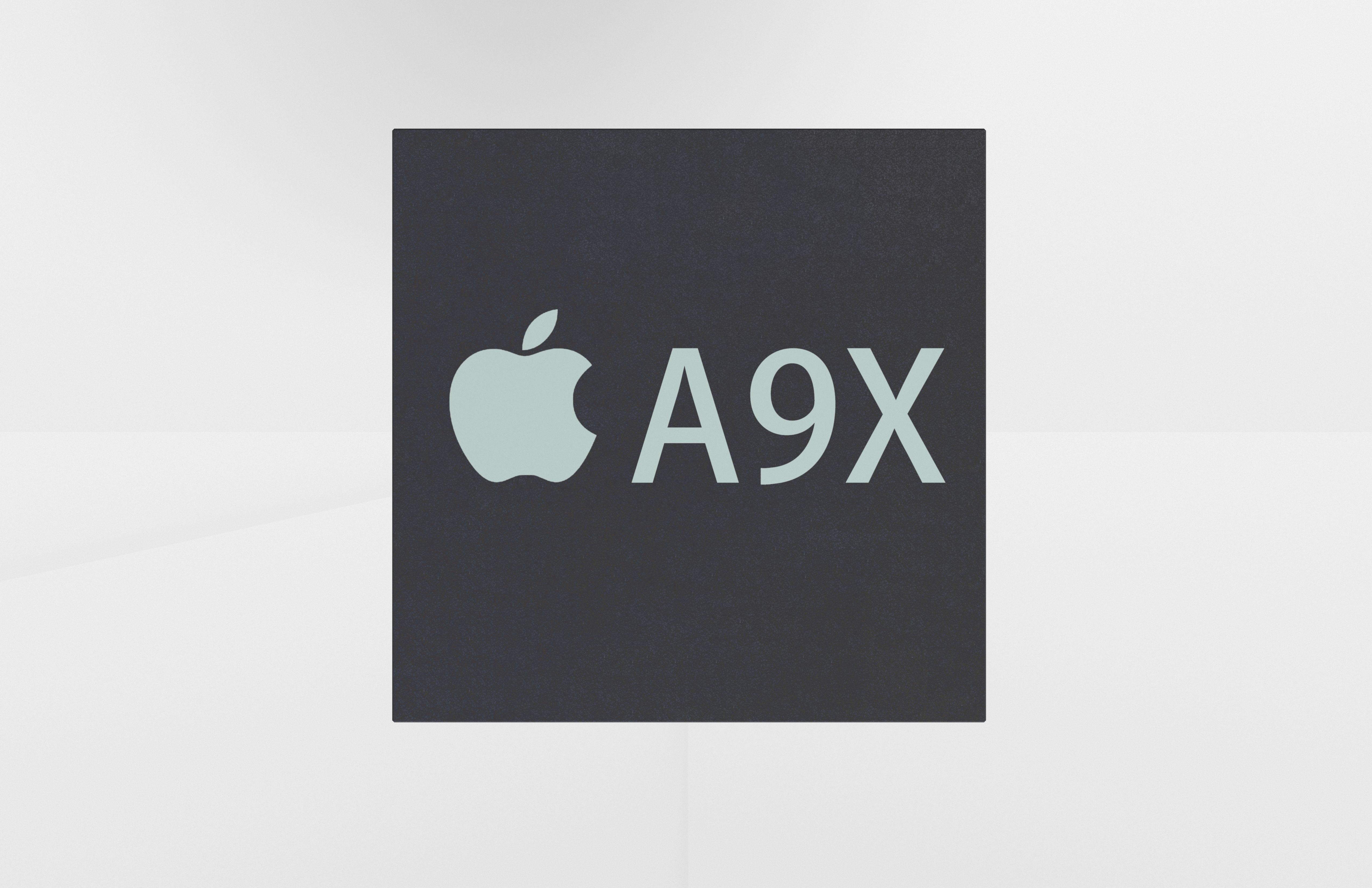 Apple CPU A9X Low-poly 3D model_3