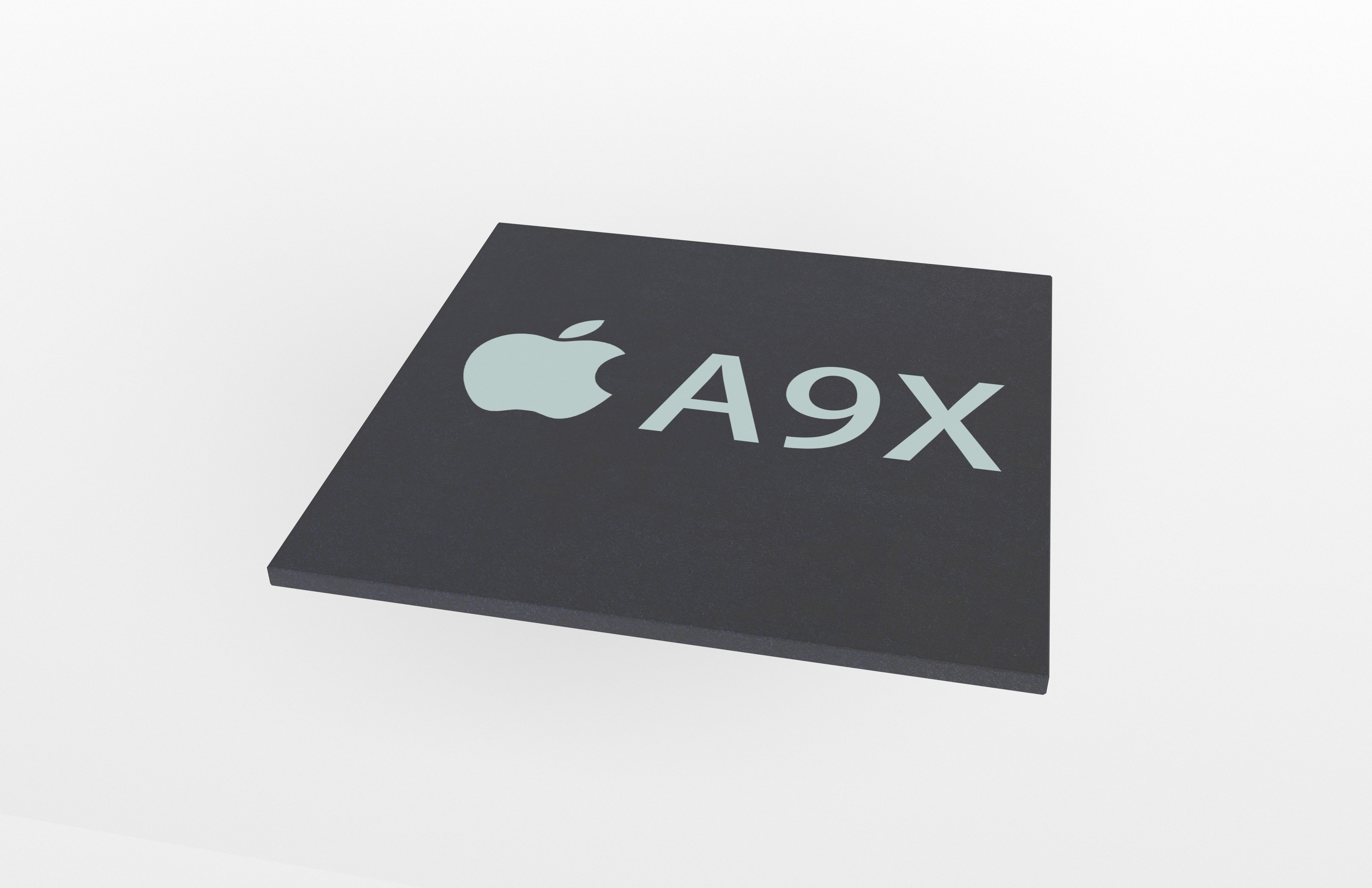 Apple CPU A9X Low-poly 3D model_2