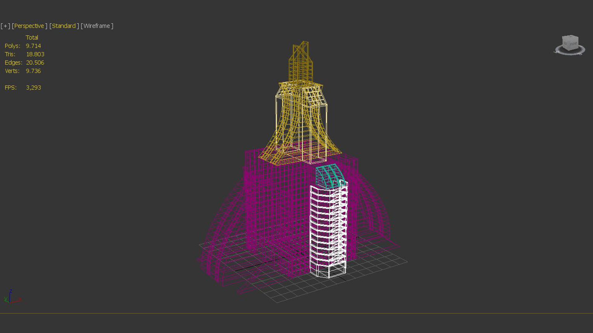 Sci-Fi Building 1 Low-poly 3D model_5