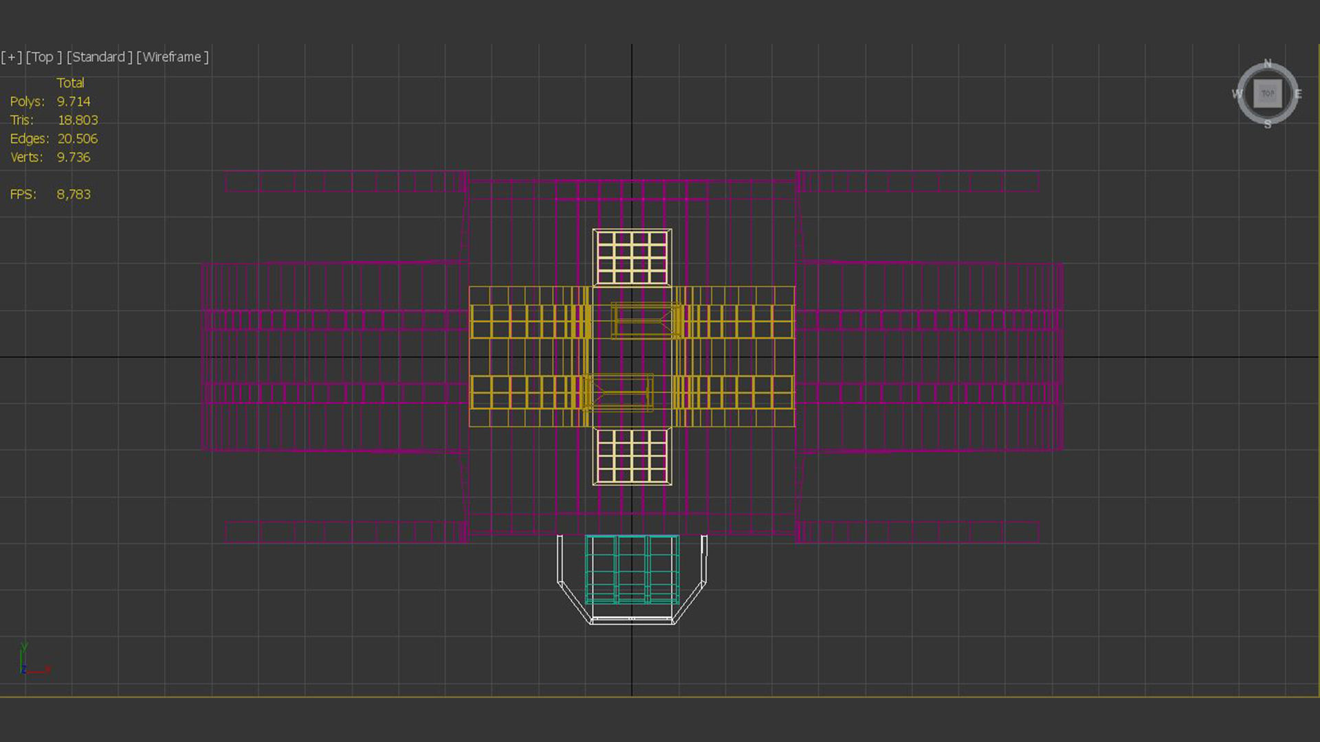 Sci-Fi Building 1 Low-poly 3D model_6