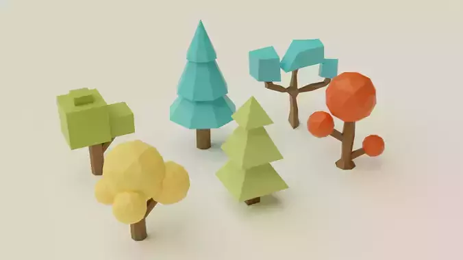 Tree set of polygonal trees