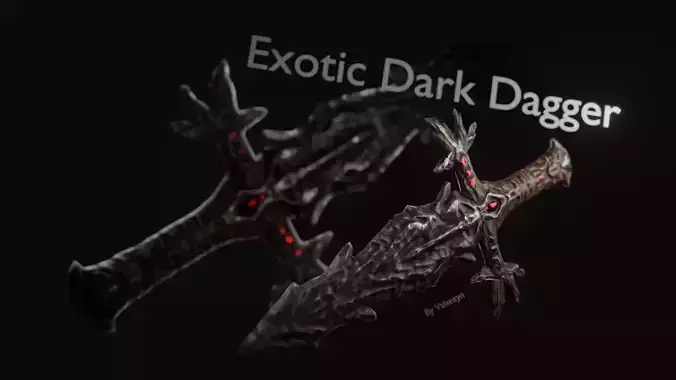 Exotic dark dagger