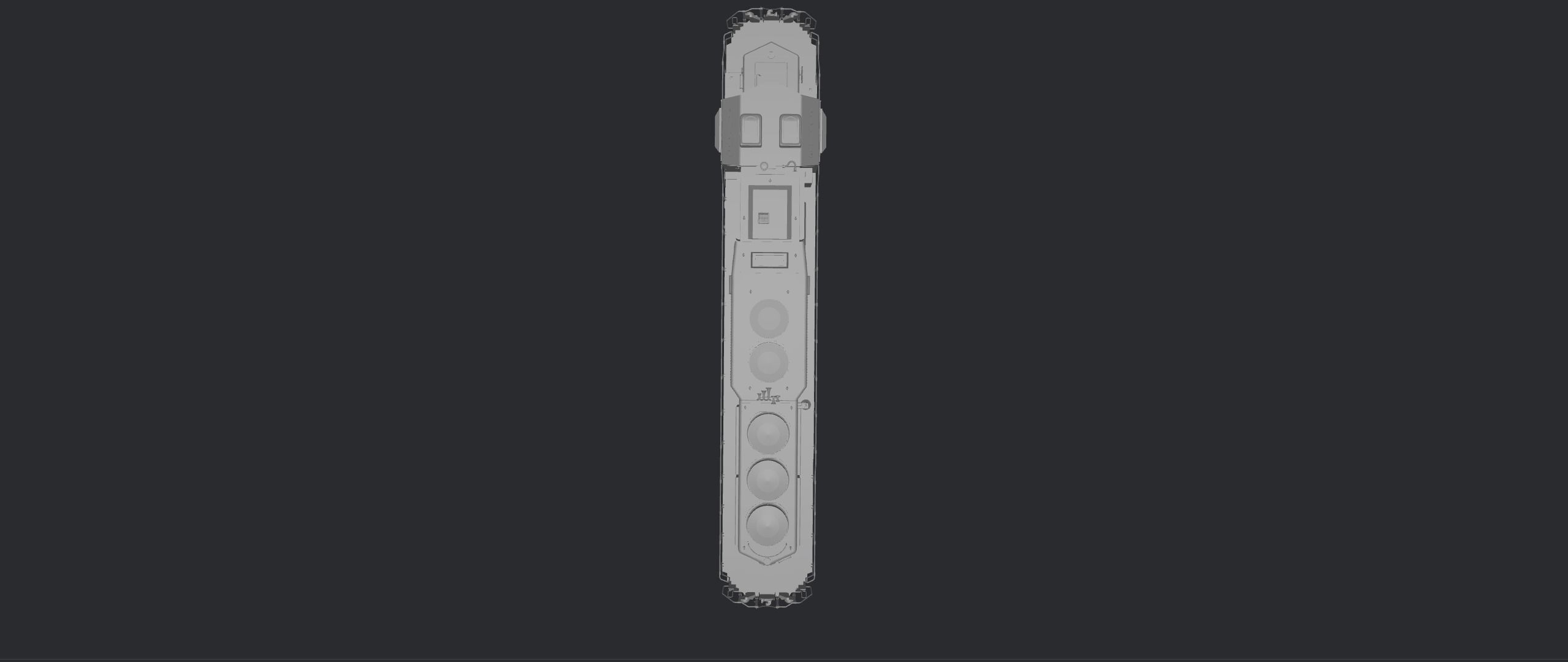 EMD SD40-2 Low-poly 3D model_5