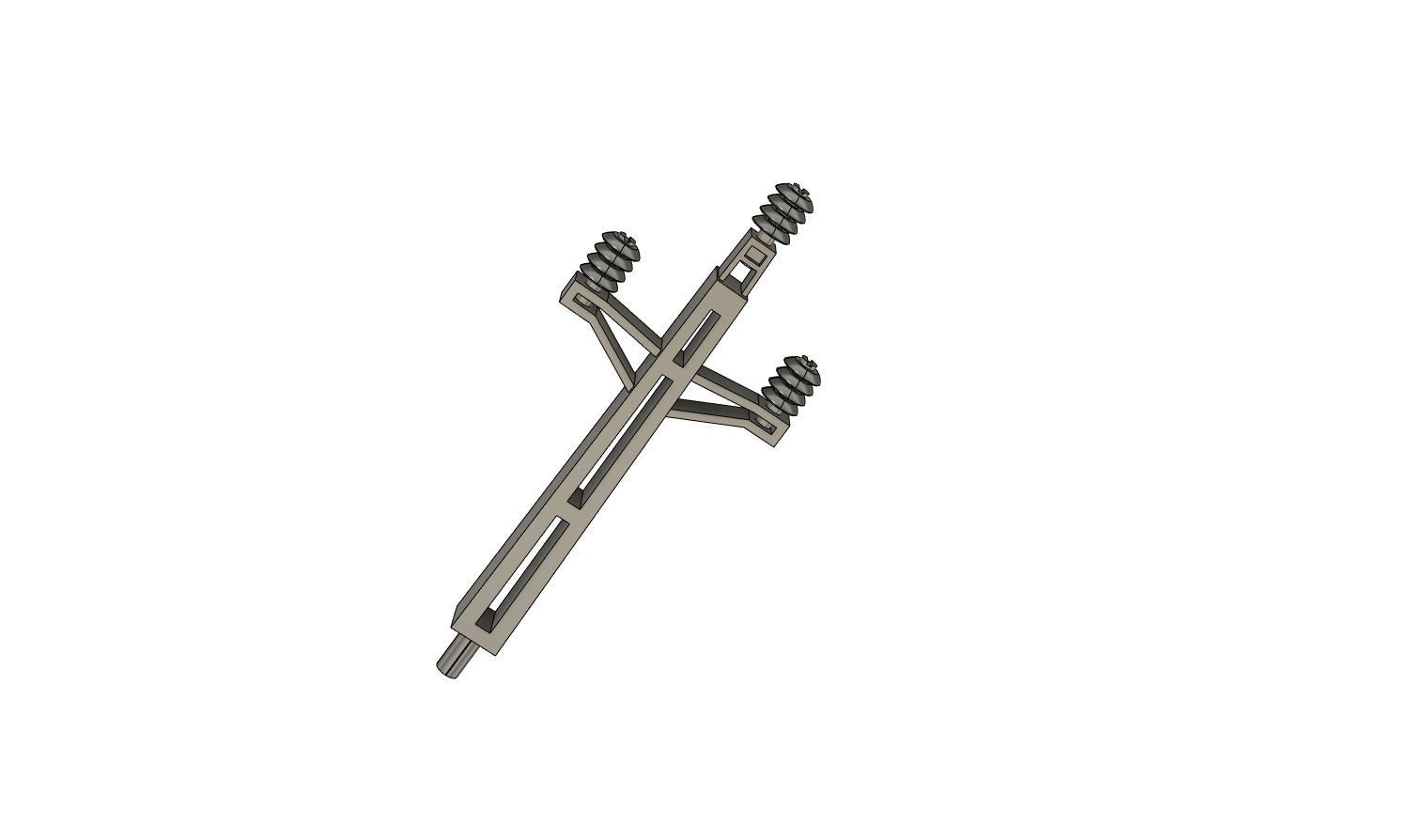 CAT-0004 Catenary set Sweden Modern H0-scale 16 items 3D print model_5