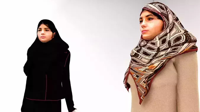 Woman  arabic 3D model