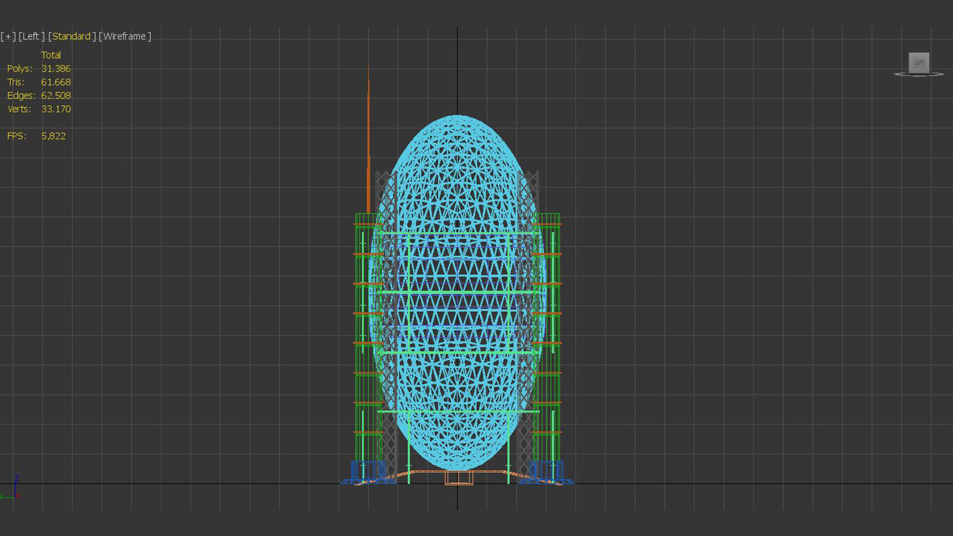 Sci-Fi Building 2 3D model_6