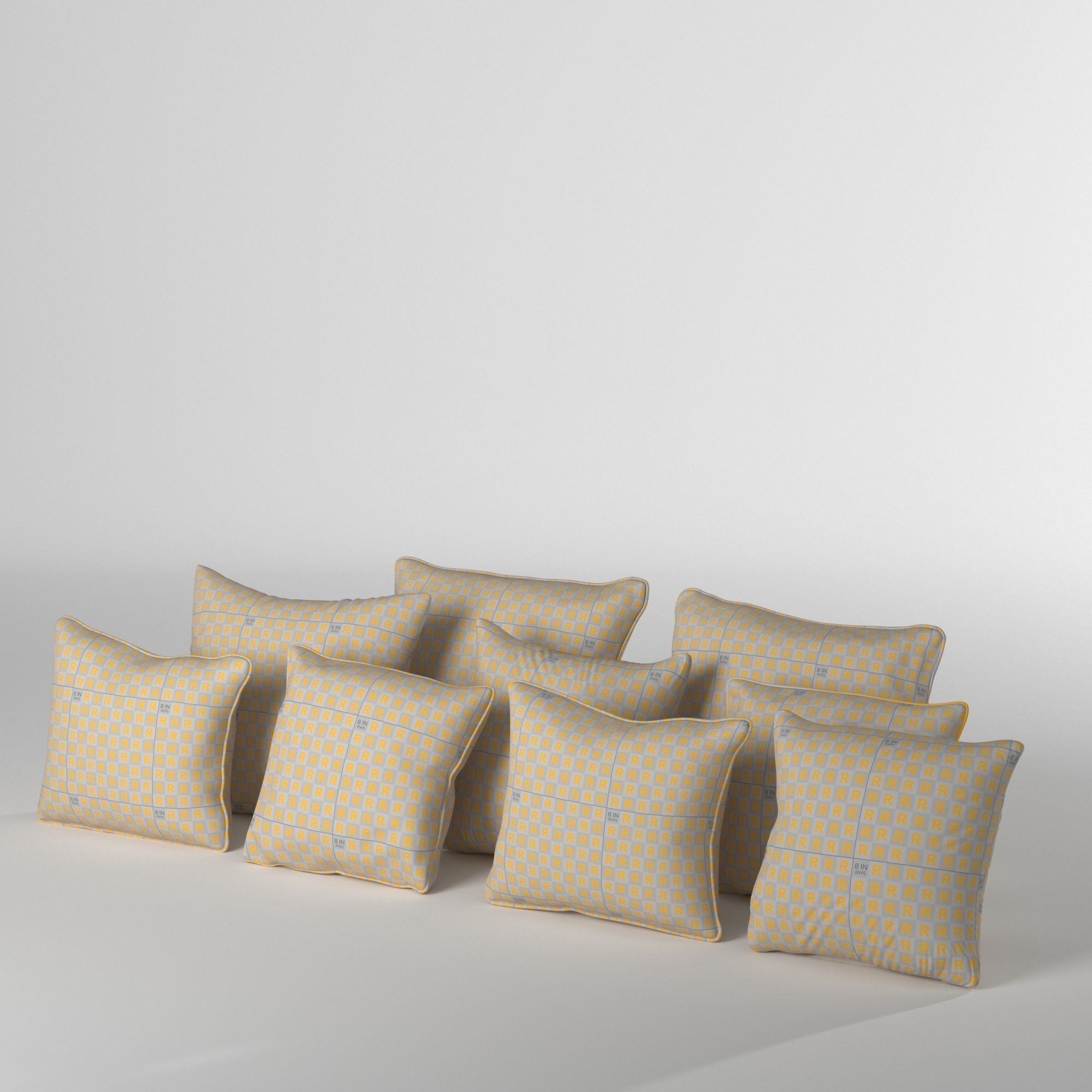 Pillow Collection A polka dot pillows 3D model_5