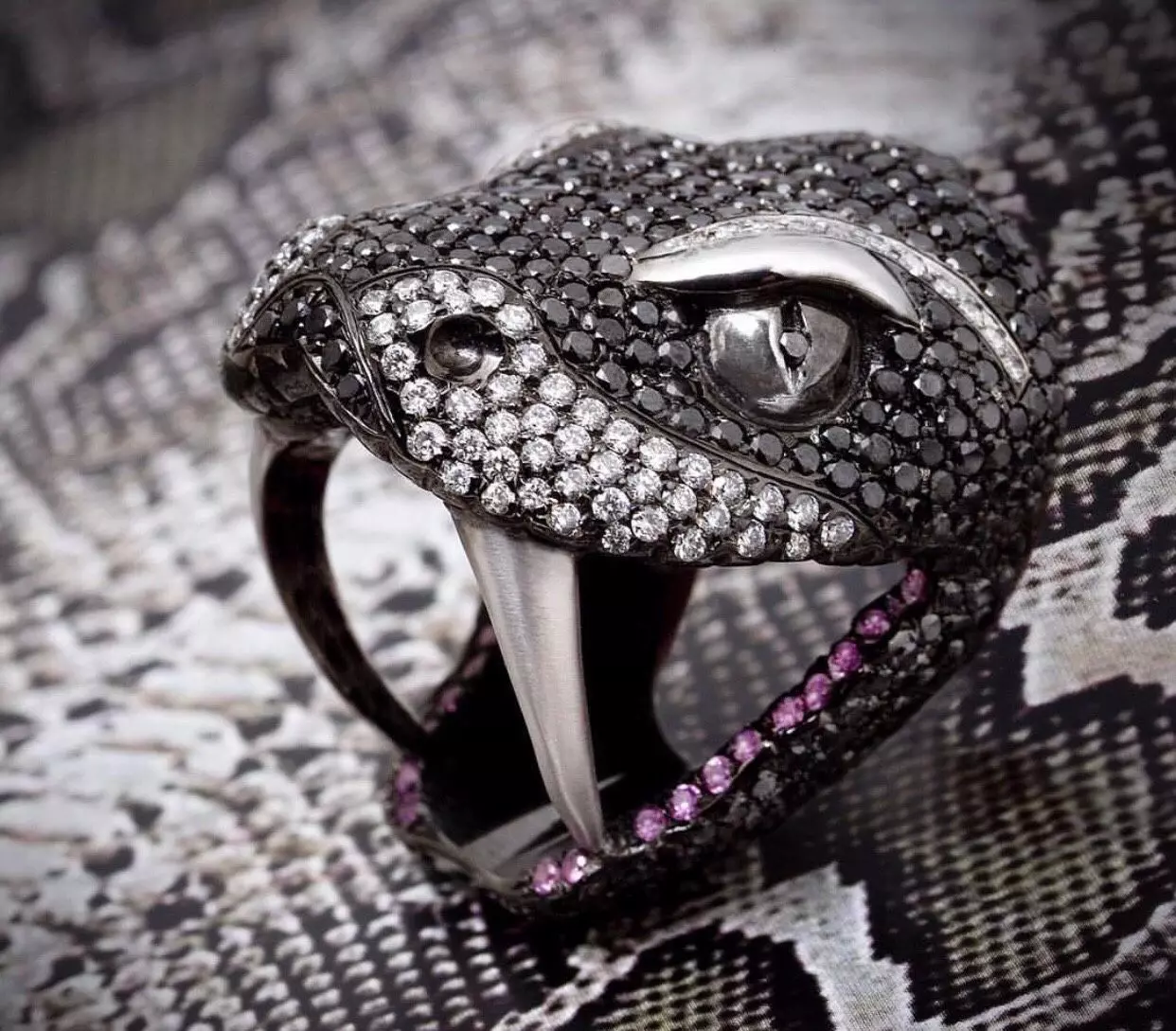 Snake ring 3D print model_0