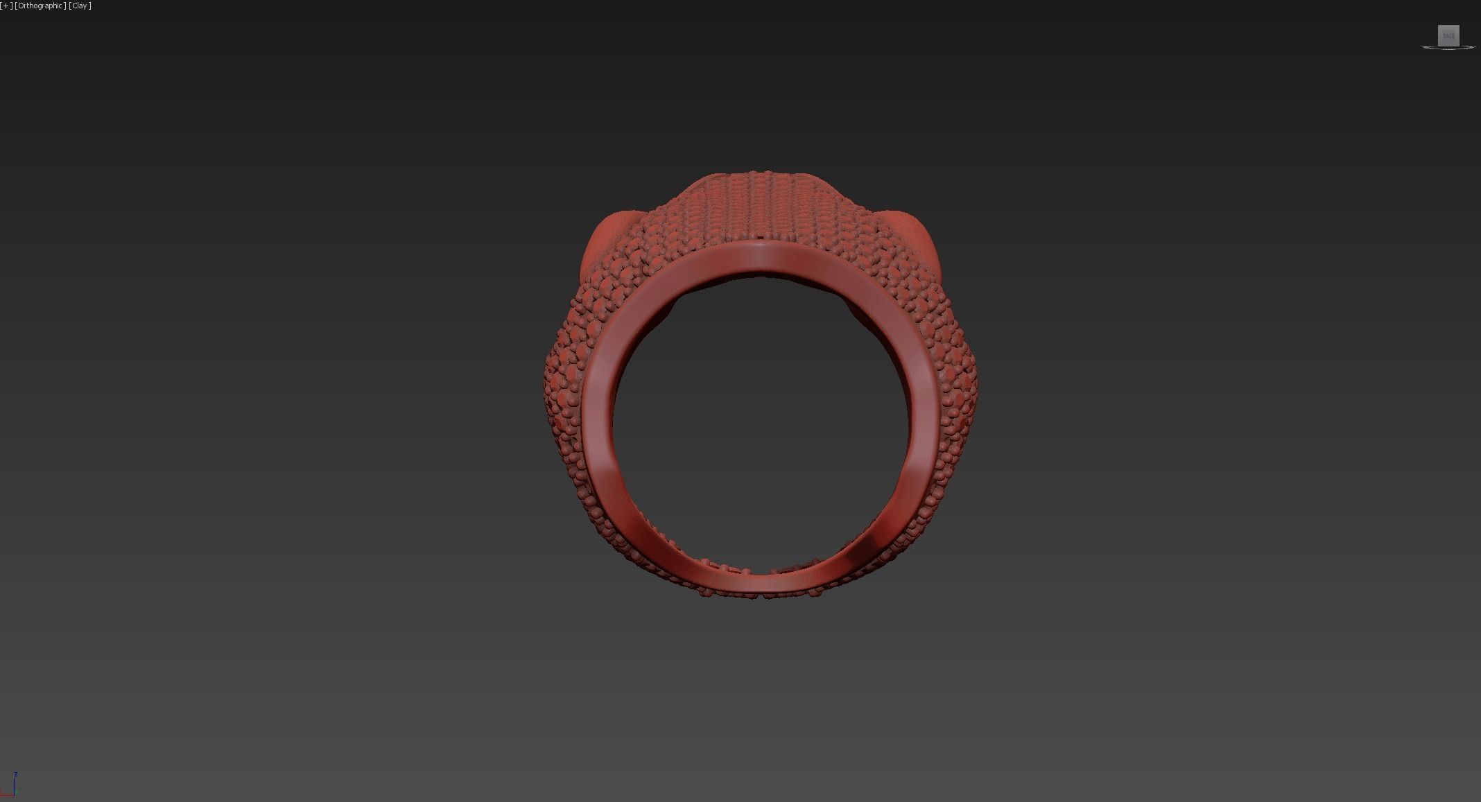 Snake ring 3D print model_4