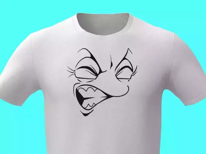 3d funny White t-shirt