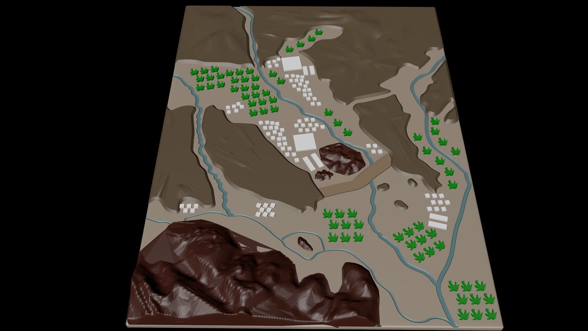 Medina Yathrib In The Old Days 3D print model_7