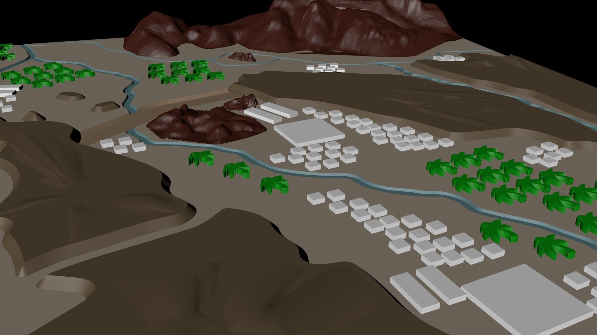 Medina Yathrib In The Old Days 3D print model_3