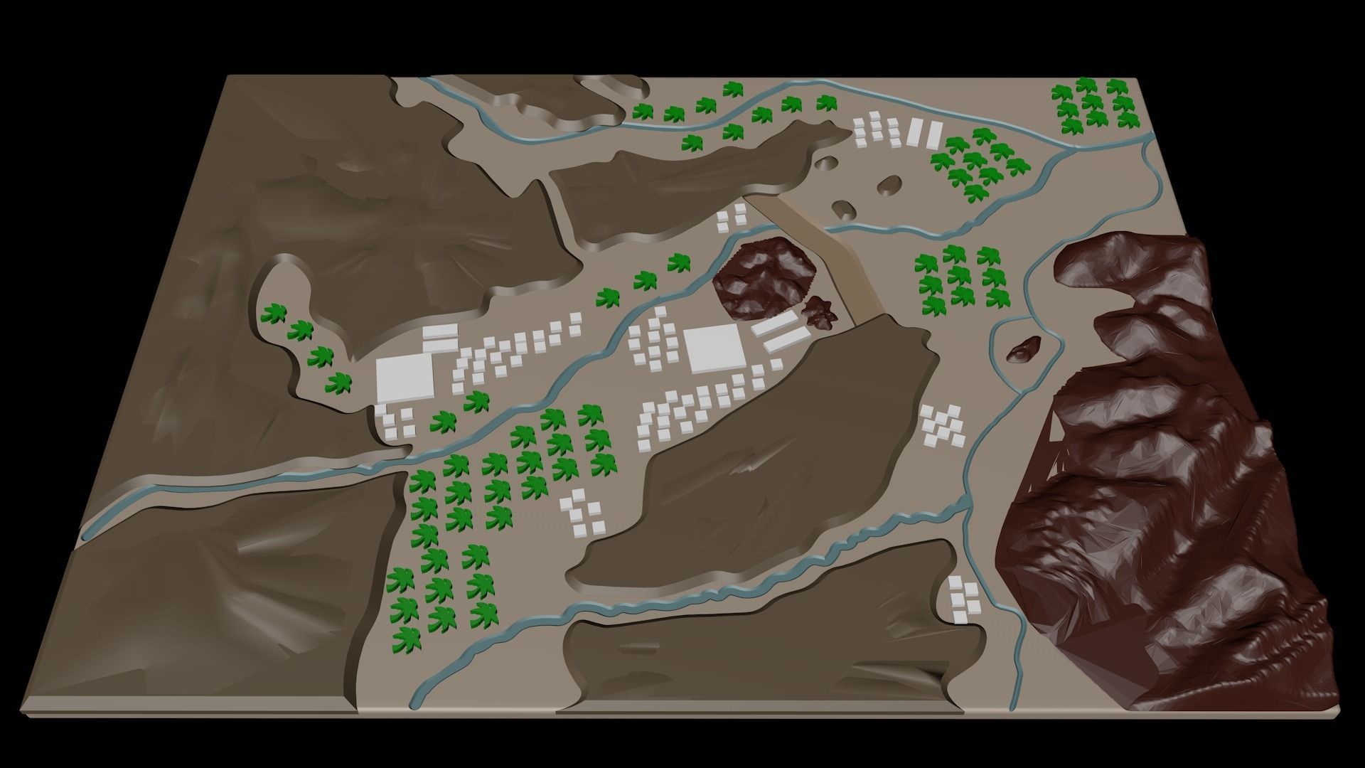 Medina Yathrib In The Old Days 3D print model_2