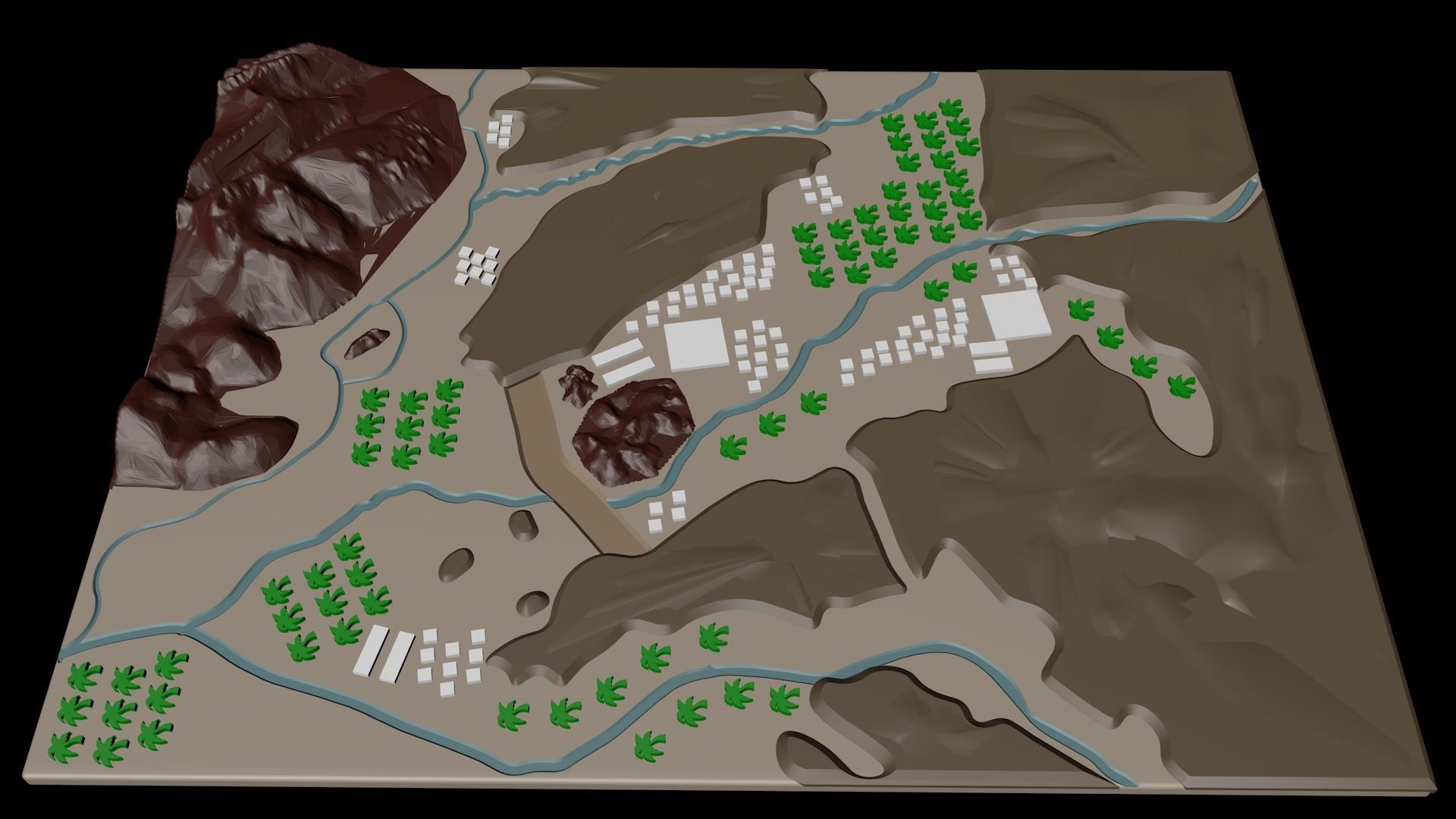 Medina Yathrib In The Old Days 3D print model_1