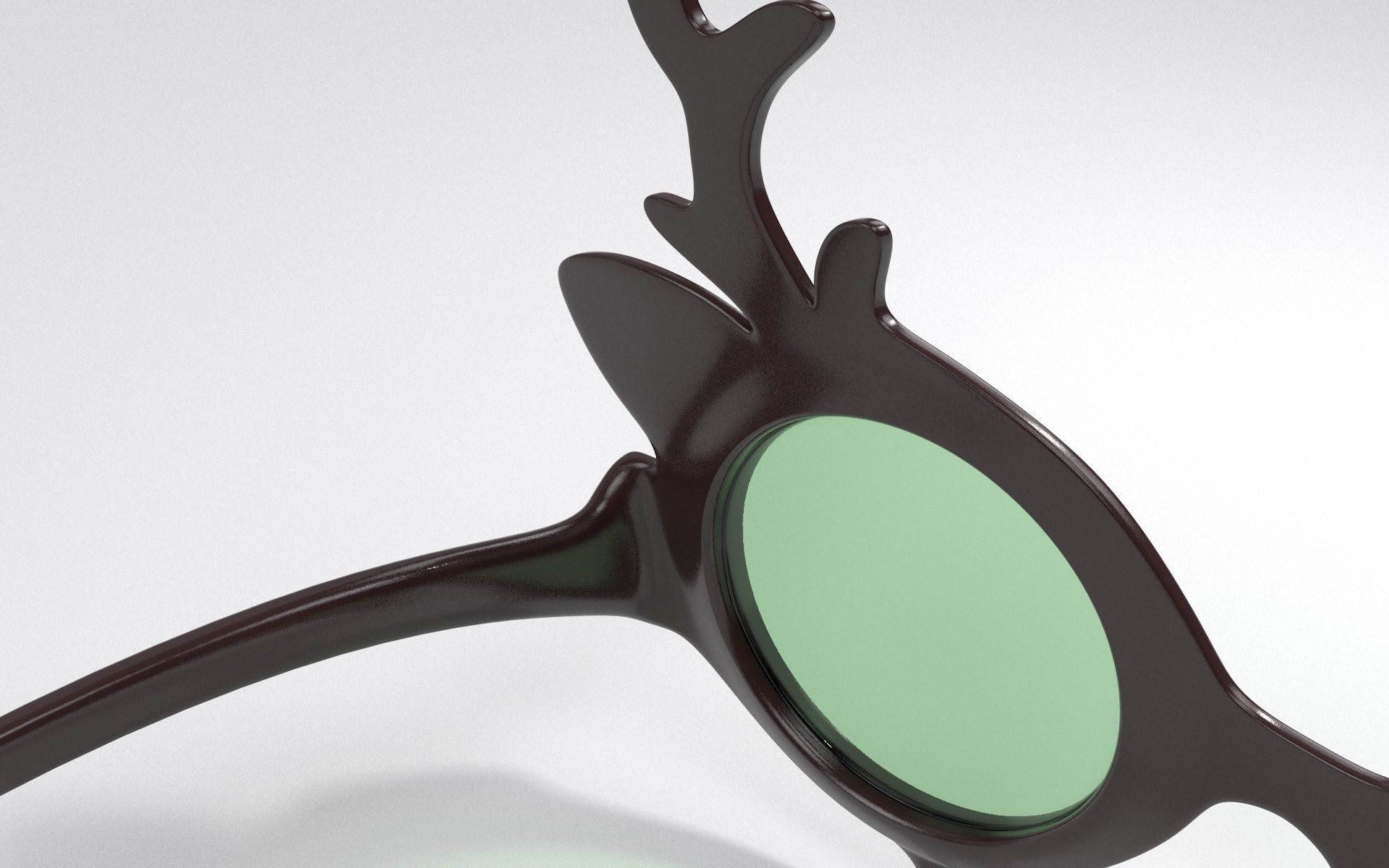 New Year Glasses 3D print model_6
