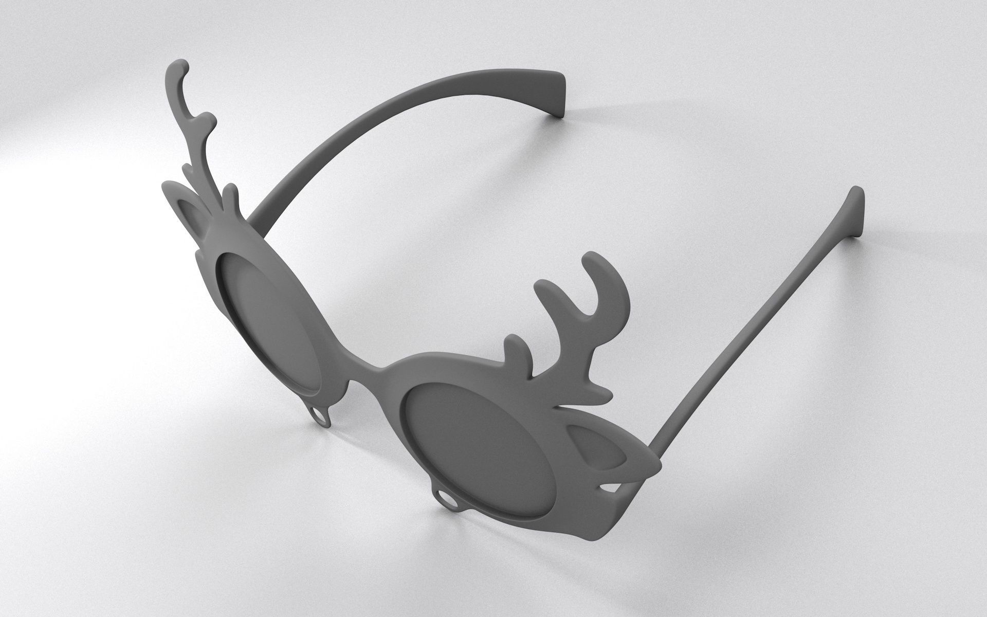 New Year Glasses 3D print model_7