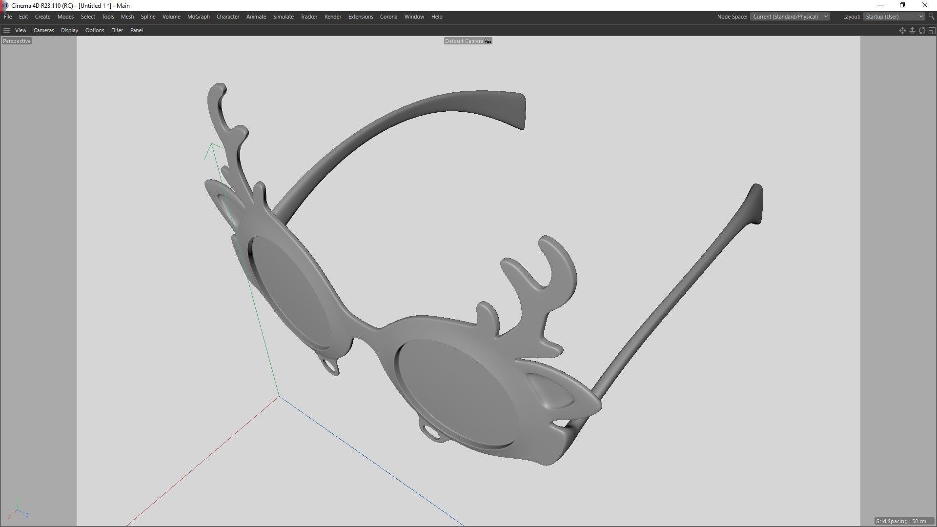 New Year Glasses 3D print model_8