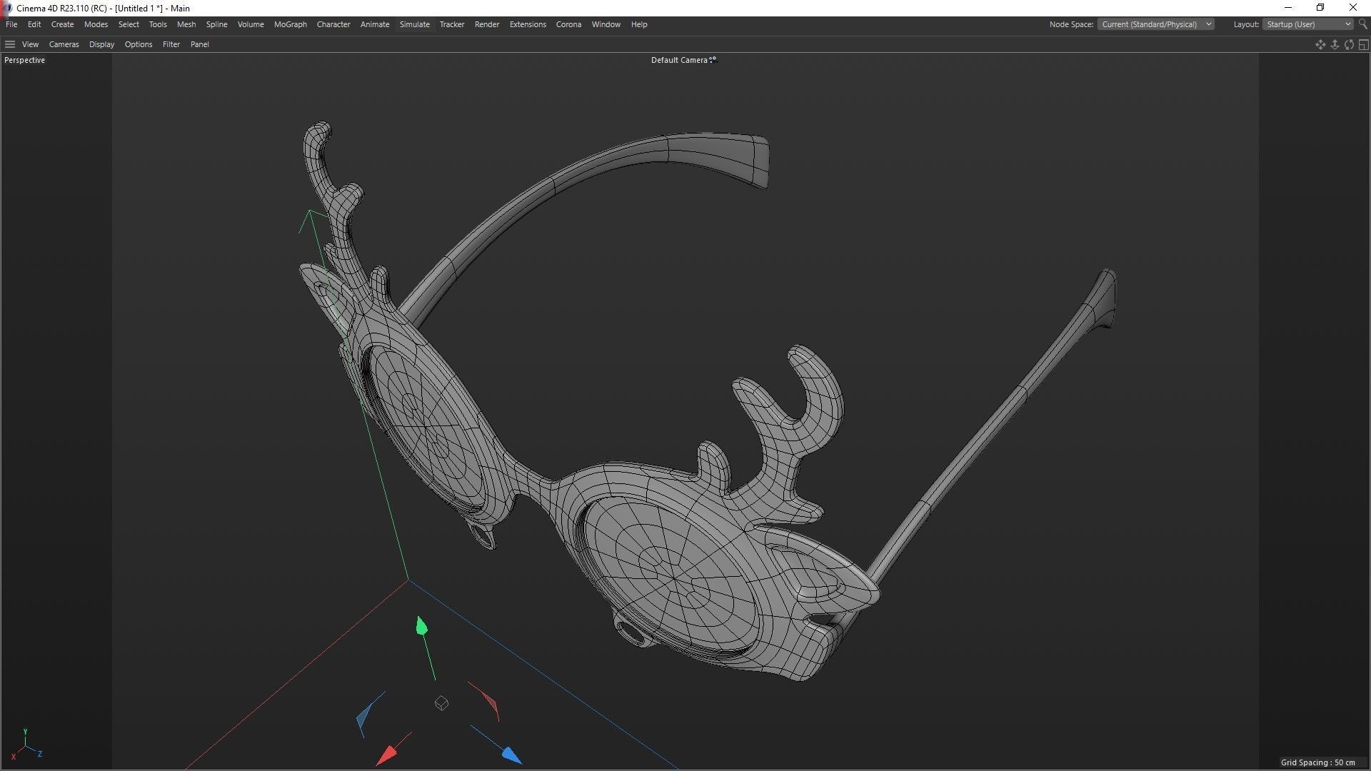 New Year Glasses 3D print model_9
