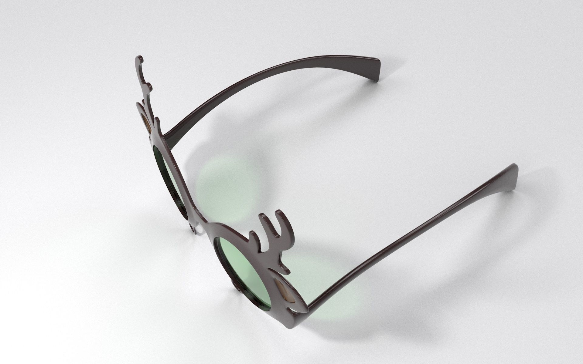 New Year Glasses 3D print model_5