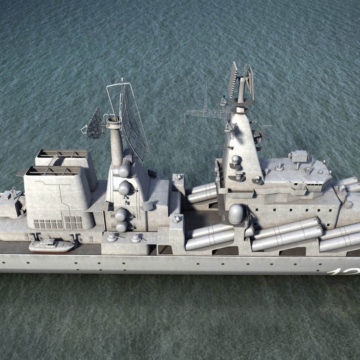 Moscow missile Cruiser 3D model_12
