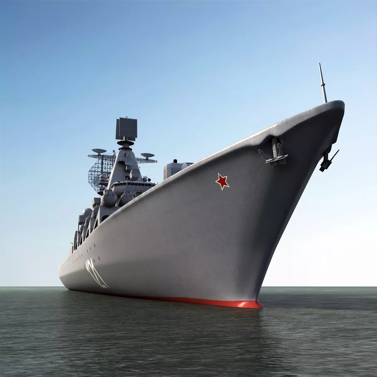 Moscow missile Cruiser 3D model_0