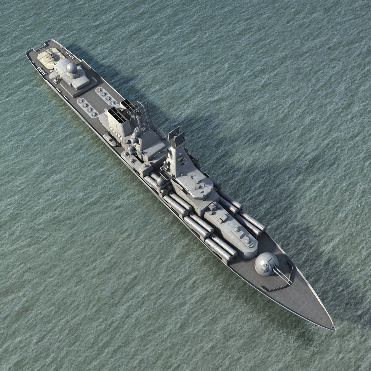 Moscow missile Cruiser 3D model_7