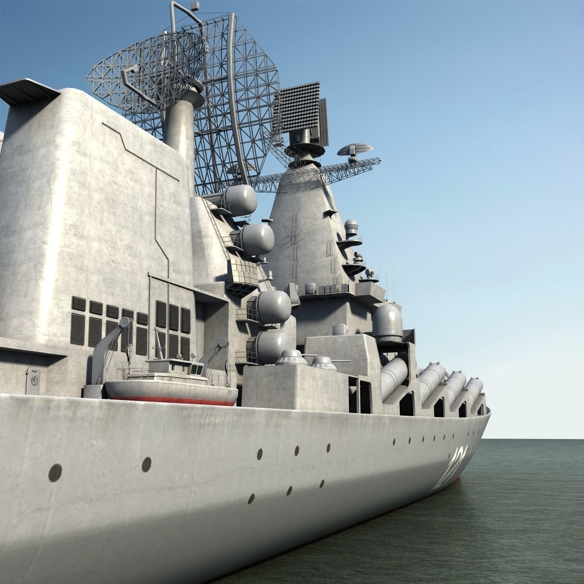 Moscow missile Cruiser 3D model_19