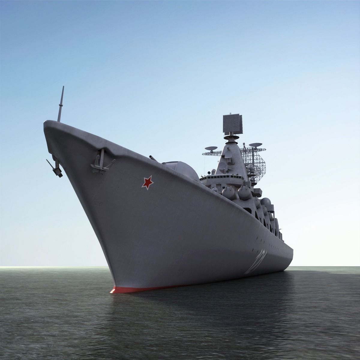 Moscow missile Cruiser 3D model_2