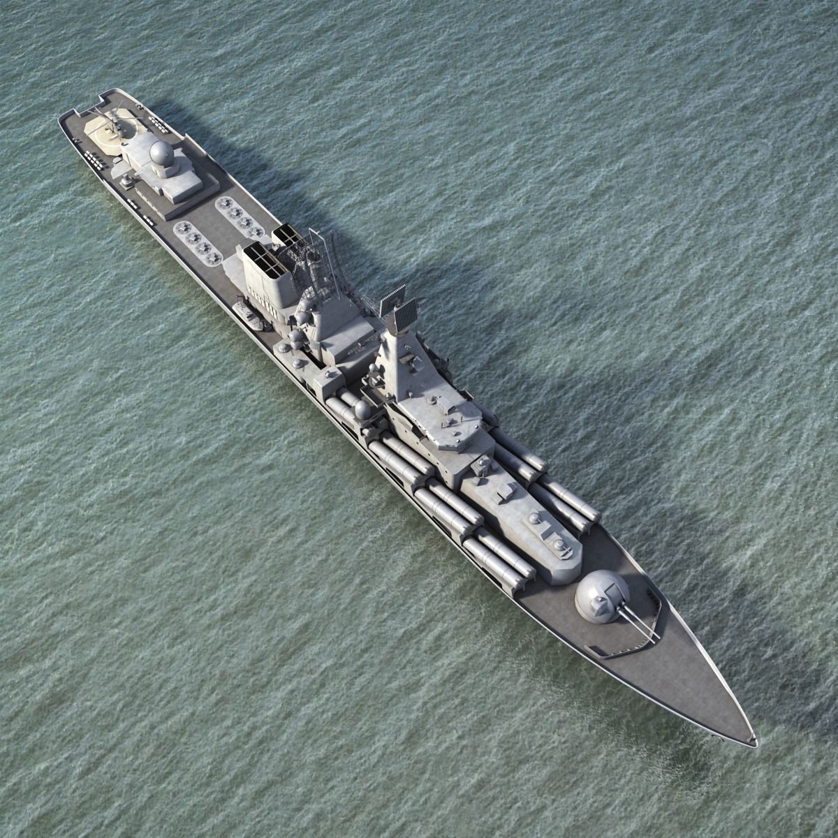 Moscow missile Cruiser 3D model_8