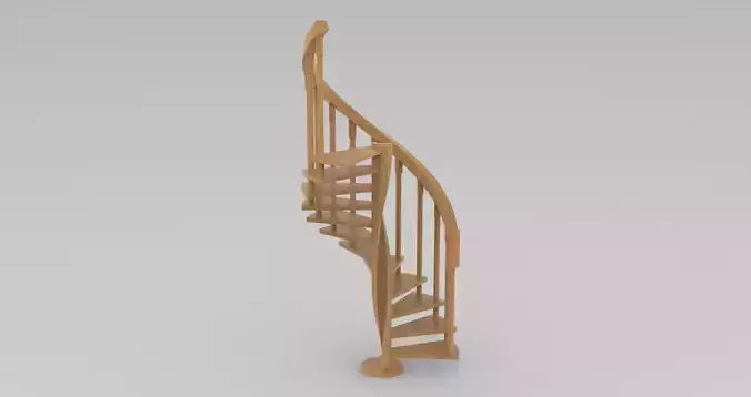 Spiral staircase 3D model