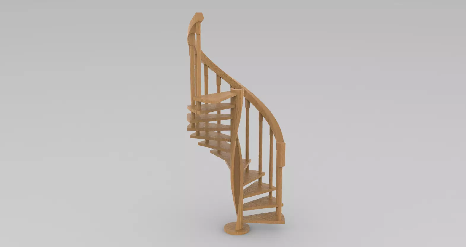 Spiral staircase 3D model 3D model_0