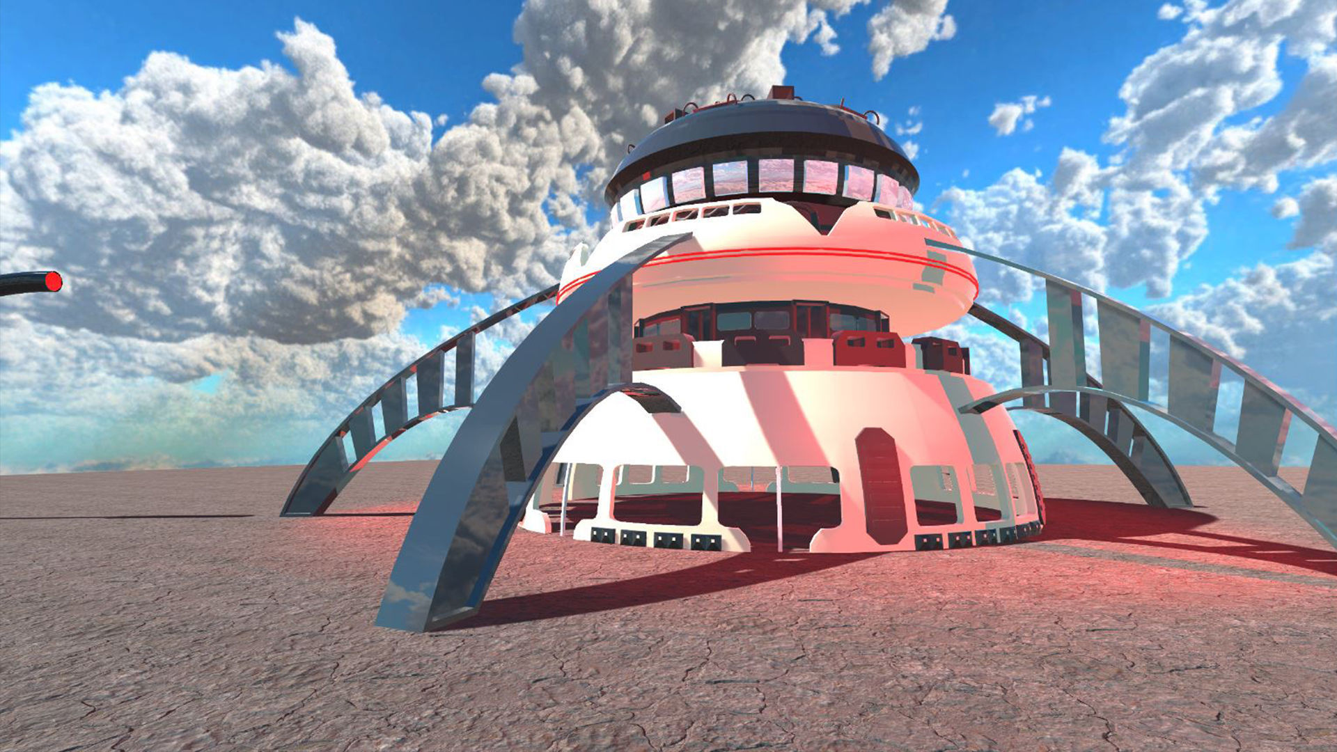 Sci-Fi Building 3 3D model_1