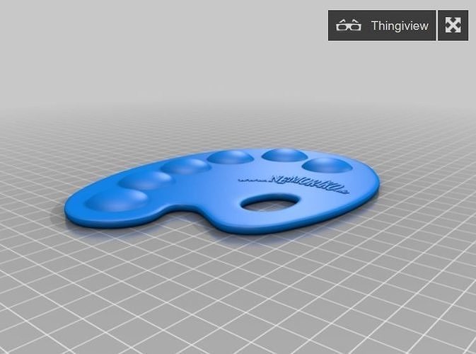 Nemorikos color mixing palette for painters  Free 3D print model