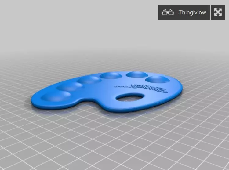 Nemorikos color mixing palette for painters Free 3D print model