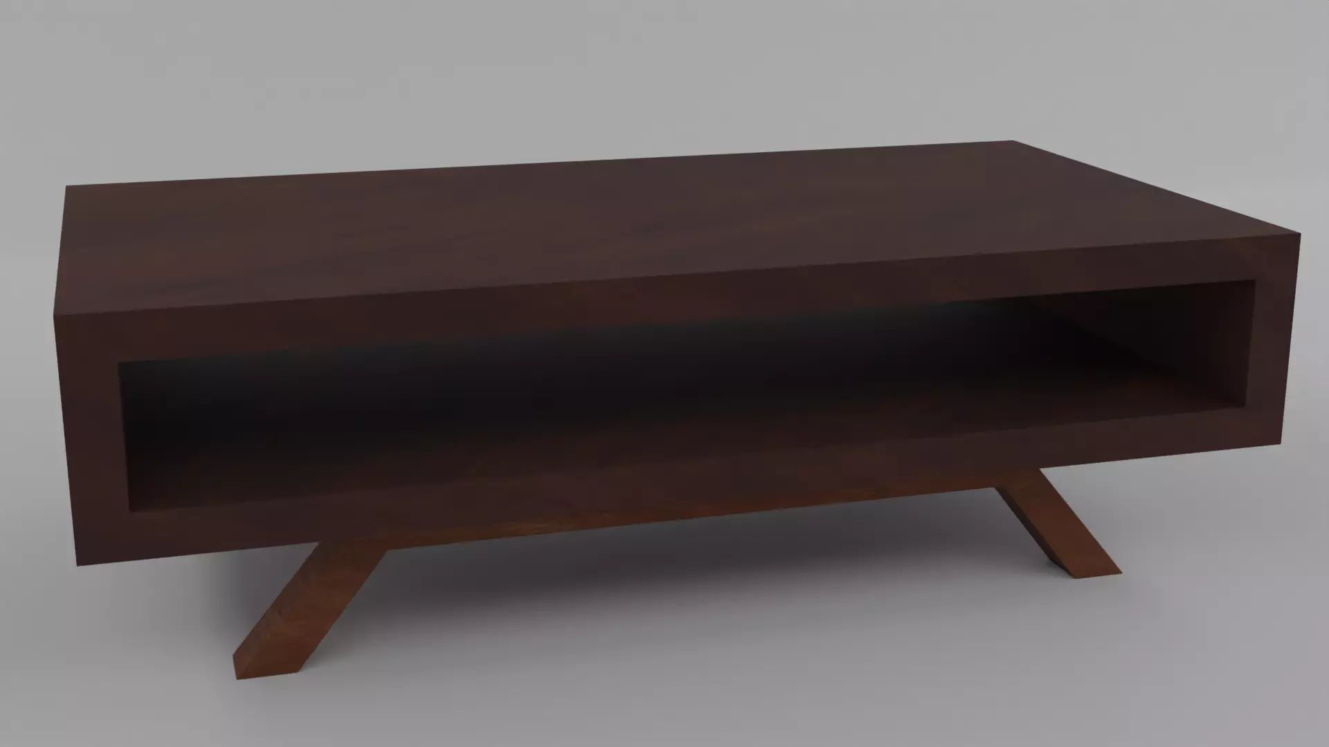 Modern coffe table Low-poly 3D model_0