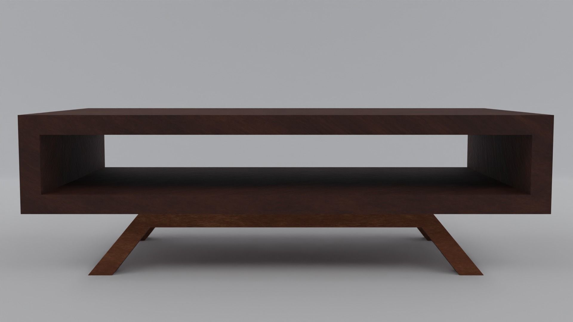 Modern coffe table Low-poly 3D model_1