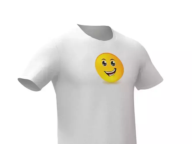 3d funny White t-shirt