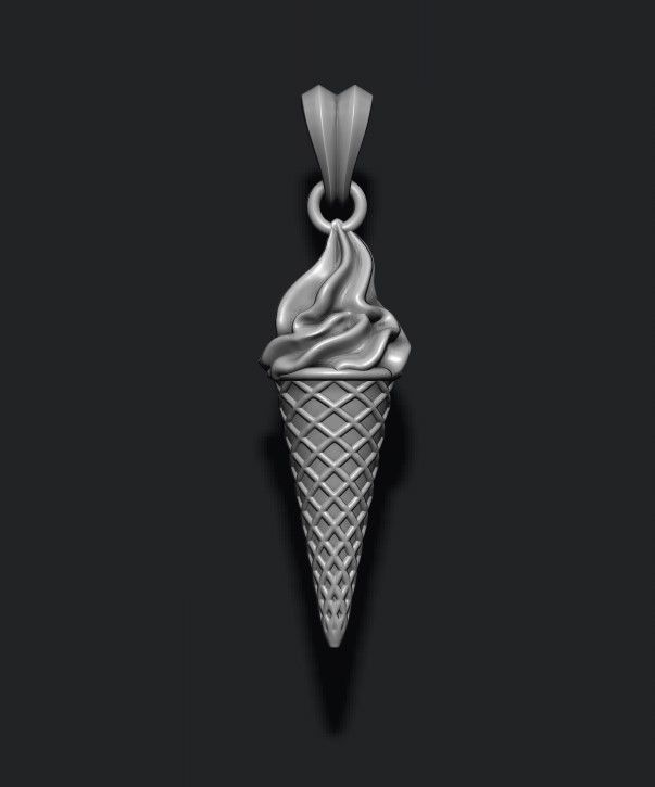 ice cream pendant 3d 3D print model_6