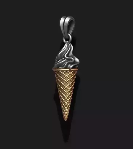 ice cream pendant 3d 3D print model