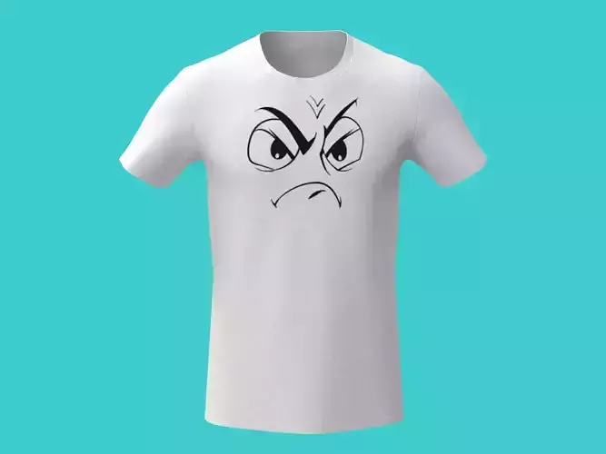 3d funny White t-shirt