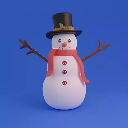 Cartoon snowman 