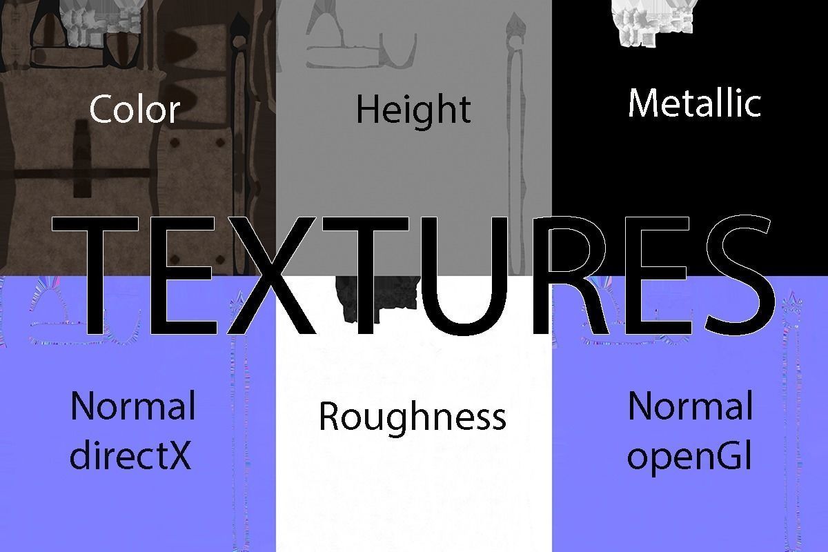 Brown leather bag Low-poly 3D model_9