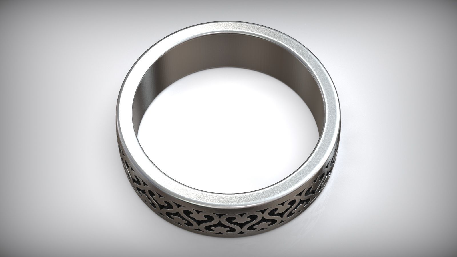 Eternity Pattern East Style Wedding Band 3D print model_5