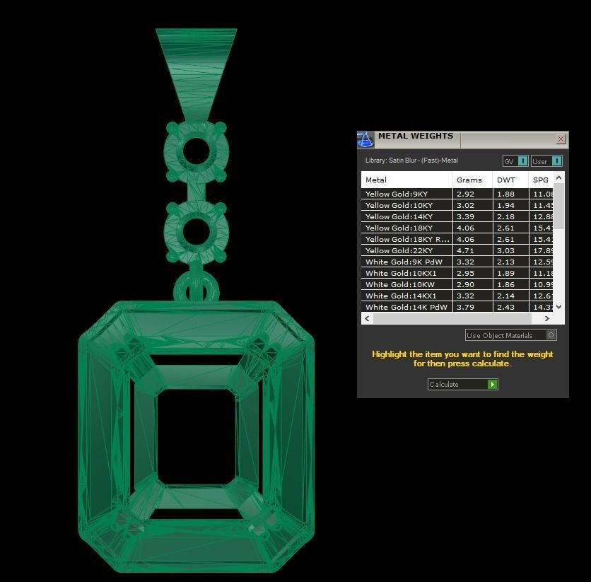 ZICRON STONE SET WAX 3D print model_4